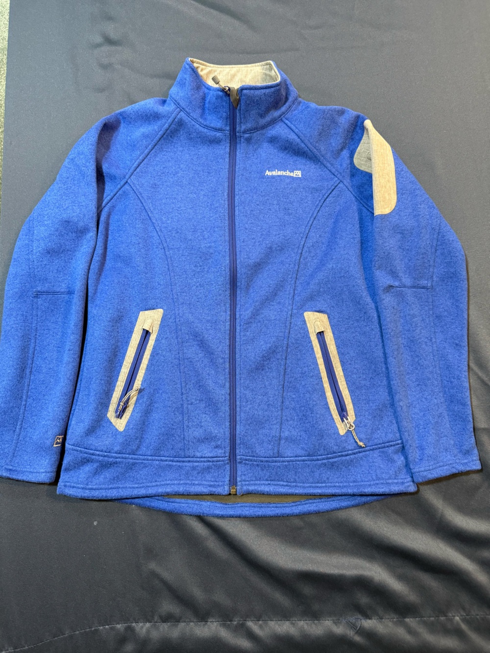 Avalanche Royal Blue Full-Zip Women’s Jacket with Grey Accents
